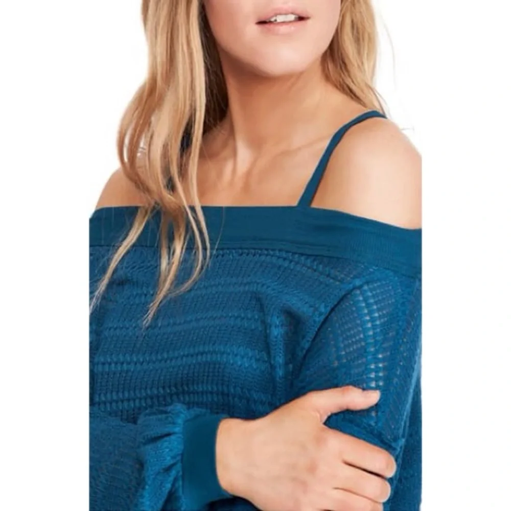 Free People Sistine Cold Shoulder Hacci Knit Top - Picture 5 of 13